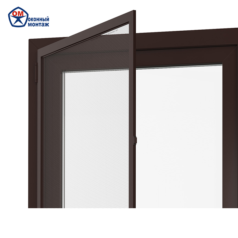 Москитные сетки и комплектация - Москитная дверь коричневая от 2м² (цена за м²)